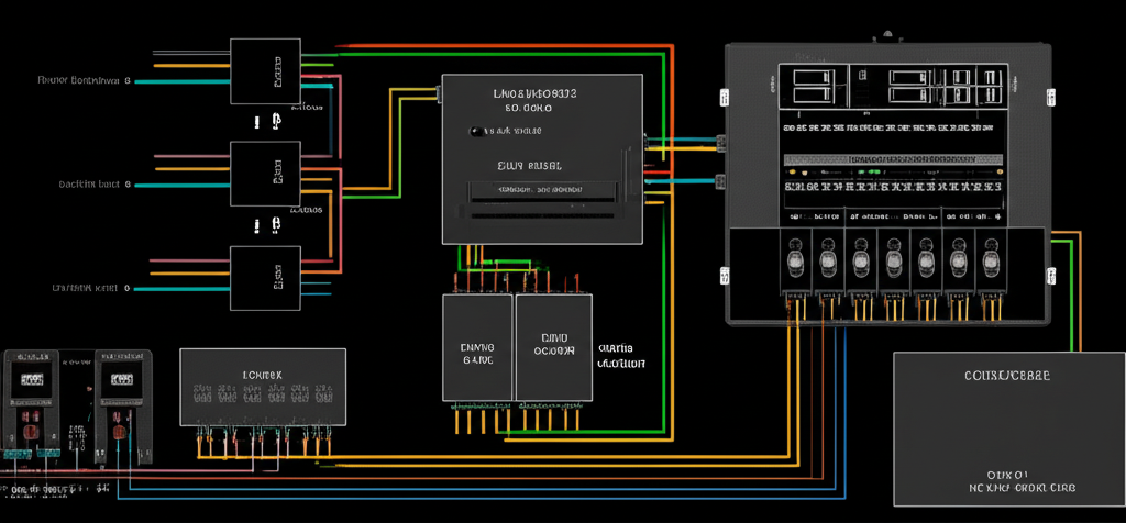 Permanent outdoor lighting installation process diagram